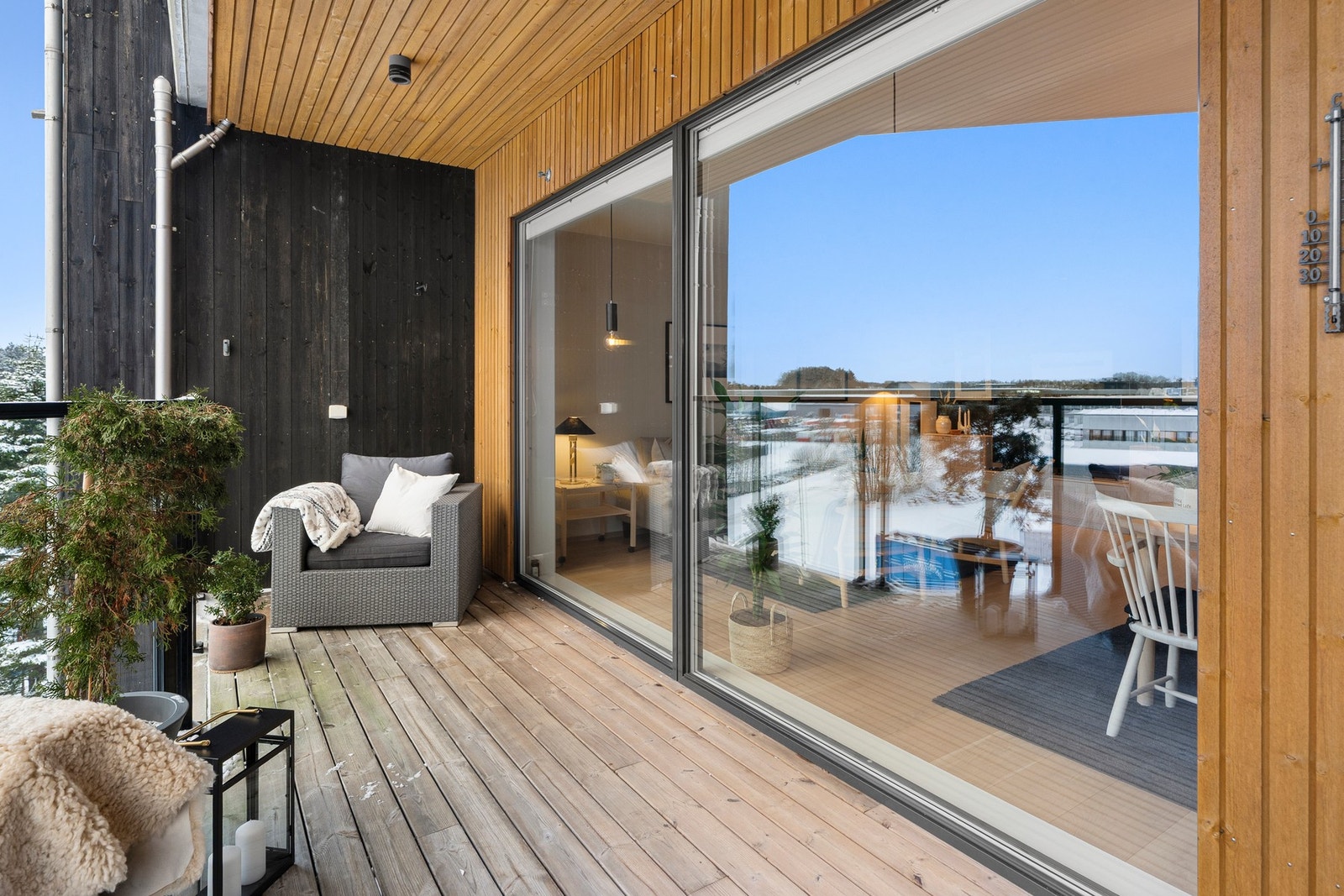 Sameiet arbeider med muligheter for innglassing for de som ønsker dette. Galleribilde