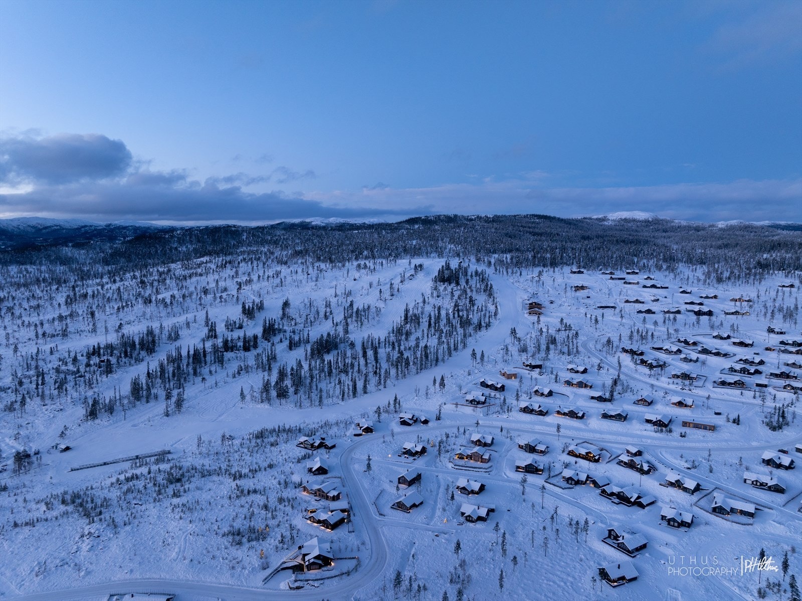 Turufjell i "Blåtimen" Galleribilde