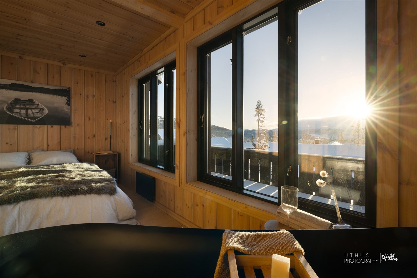 Utsikt fra badekaret Galleribilde