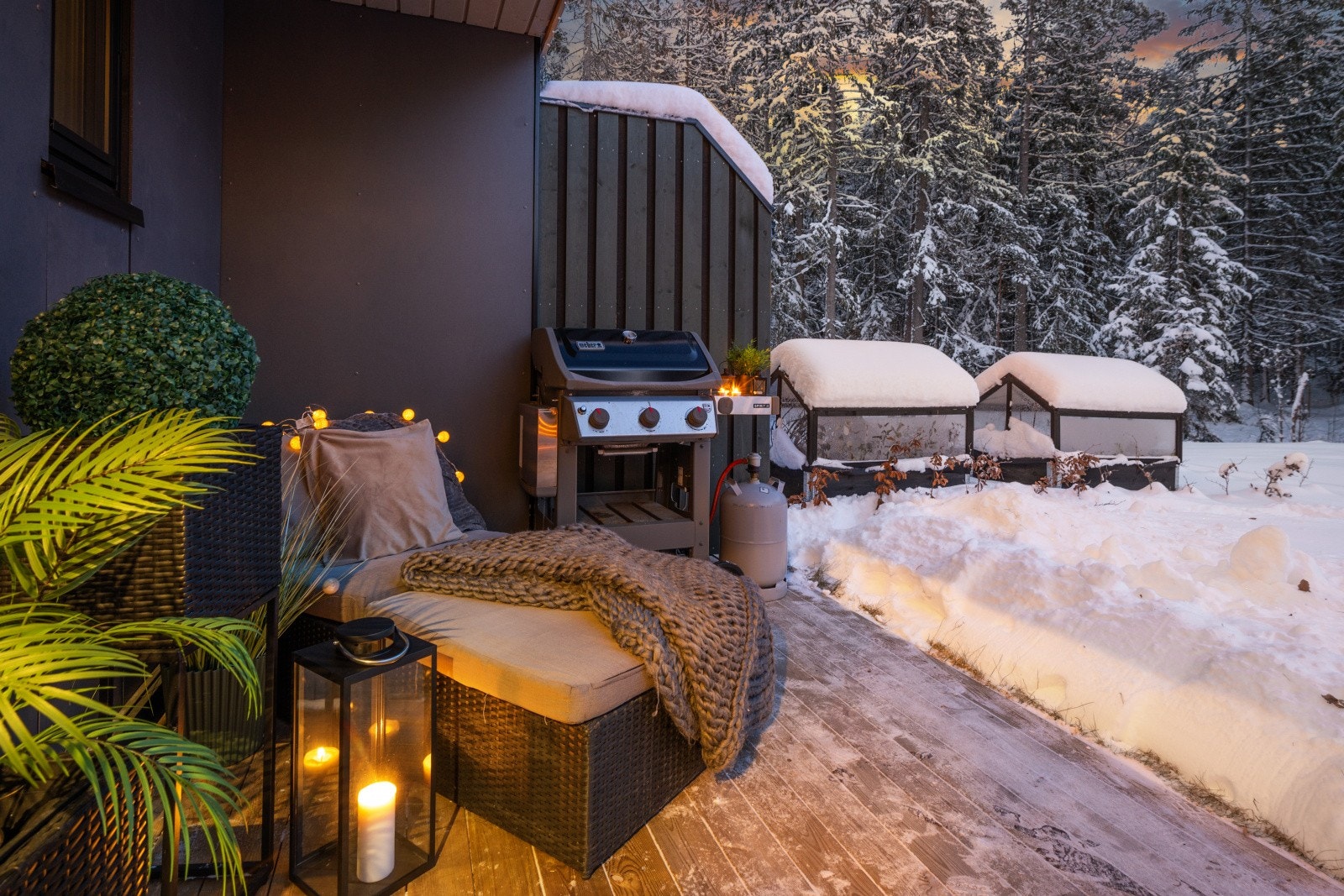 Her kan du nyte en avslappet stund i hyggelige og skjermede omgivelser. Galleribilde