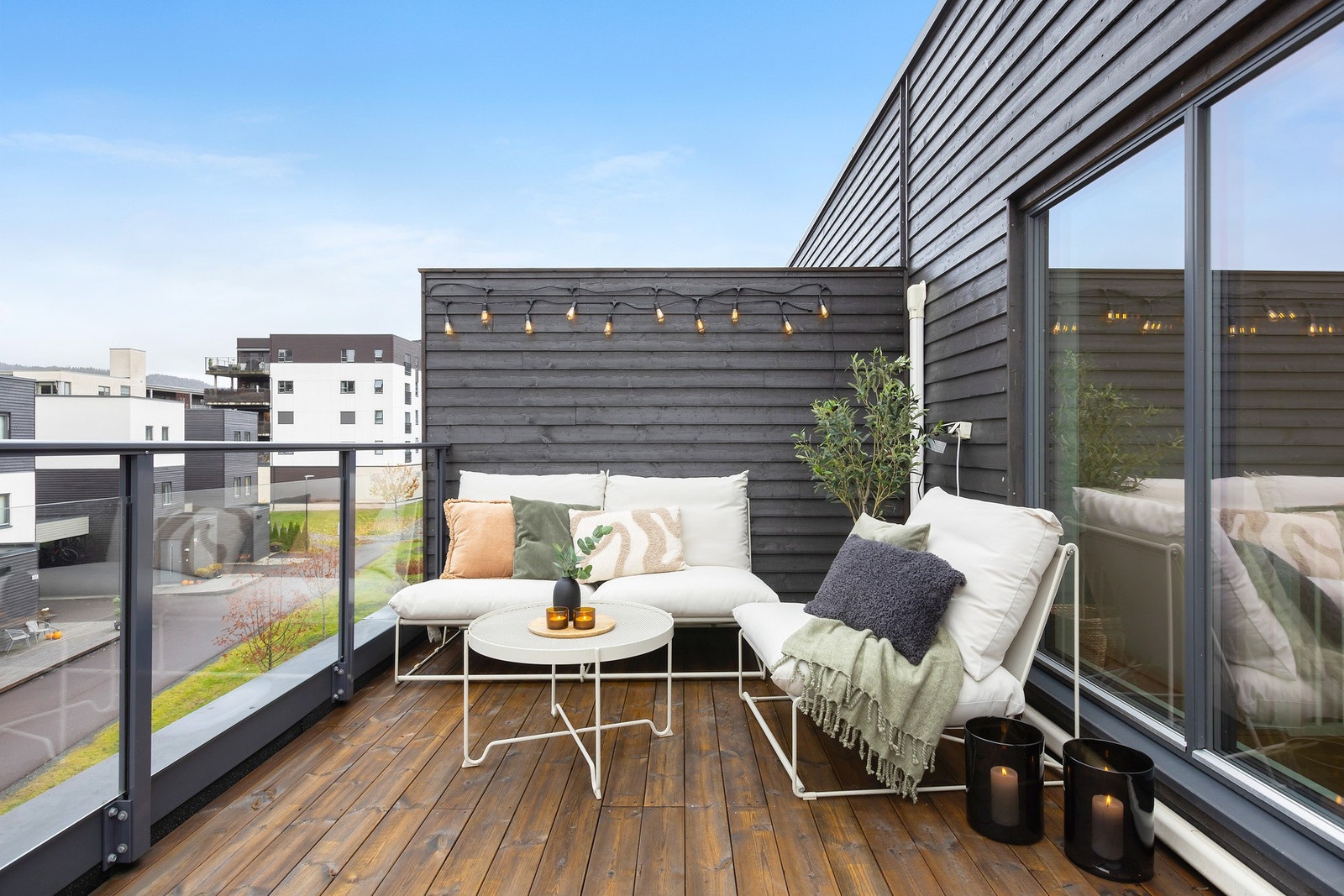 Terrassen kan enkelt innredes etter ønske og behov Galleribilde