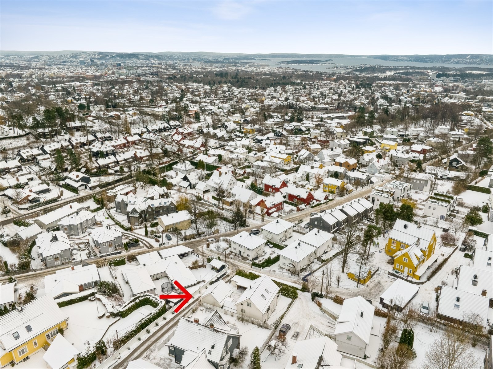 Tilbaketrukket beliggenhet i blindvei Galleribilde