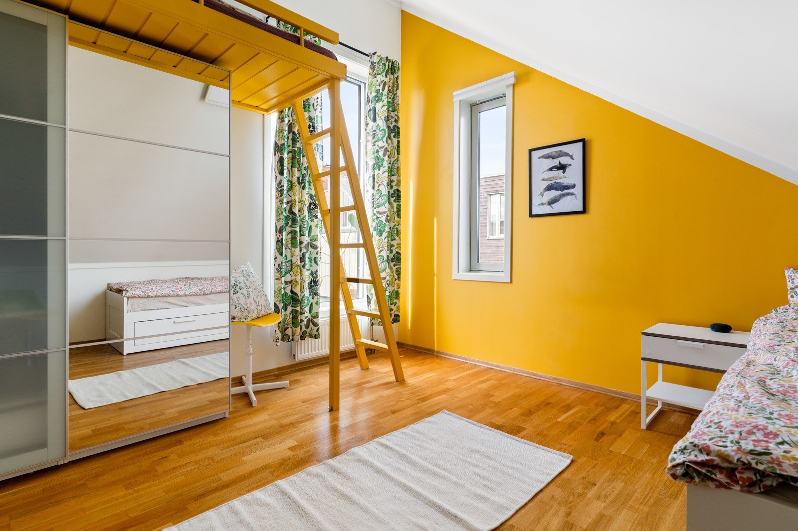 Etasjen rommer også et soverom på 10 kvm. Galleribilde