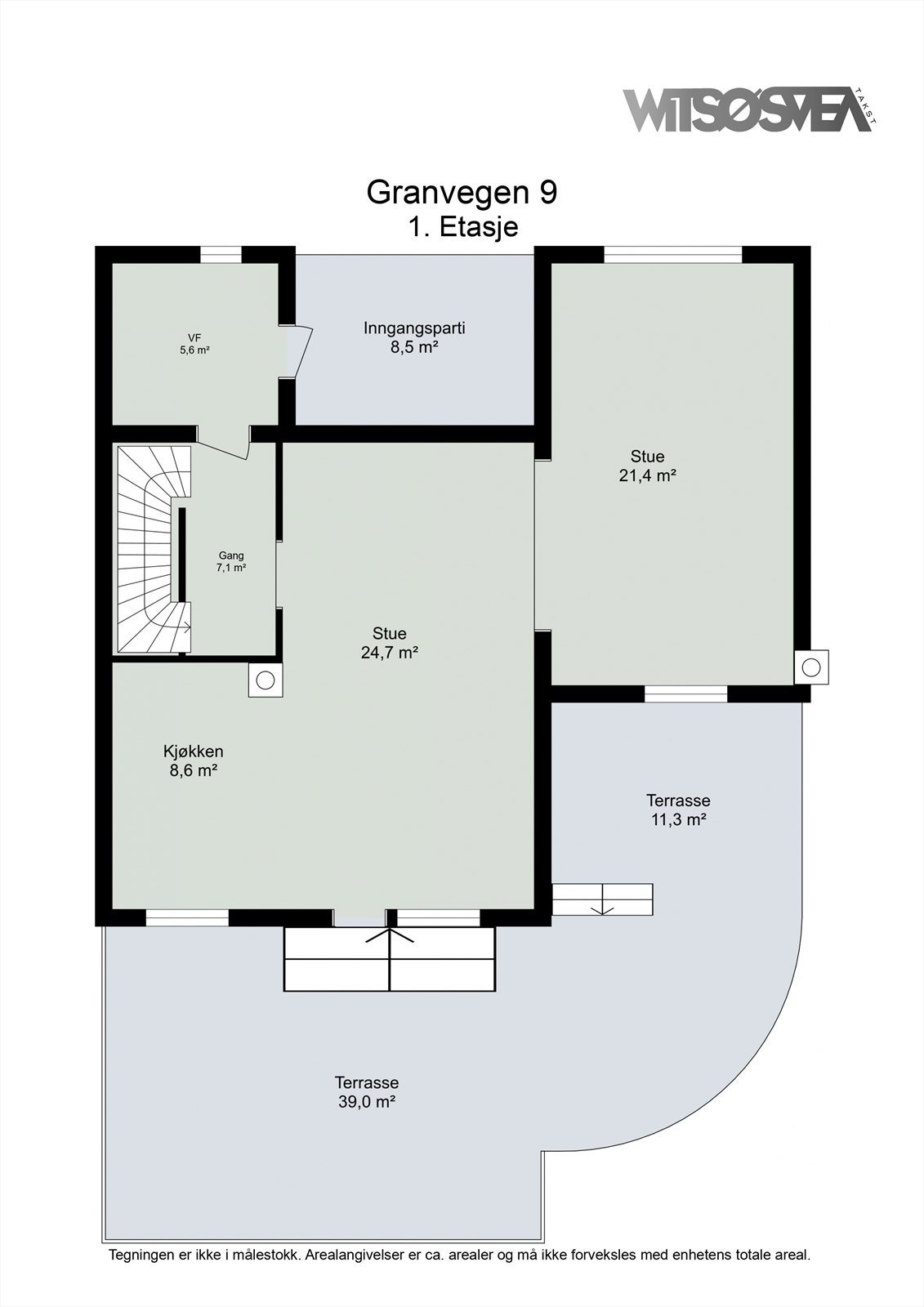 1. Etasje - Granvegen 9. Galleribilde
