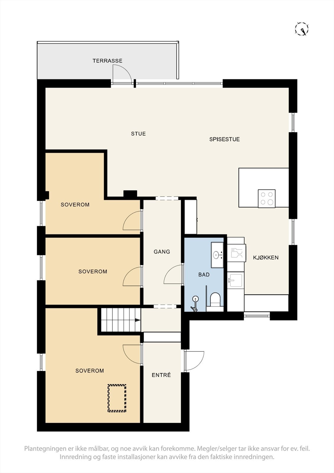 Plantegning 1. etasje. Galleribilde