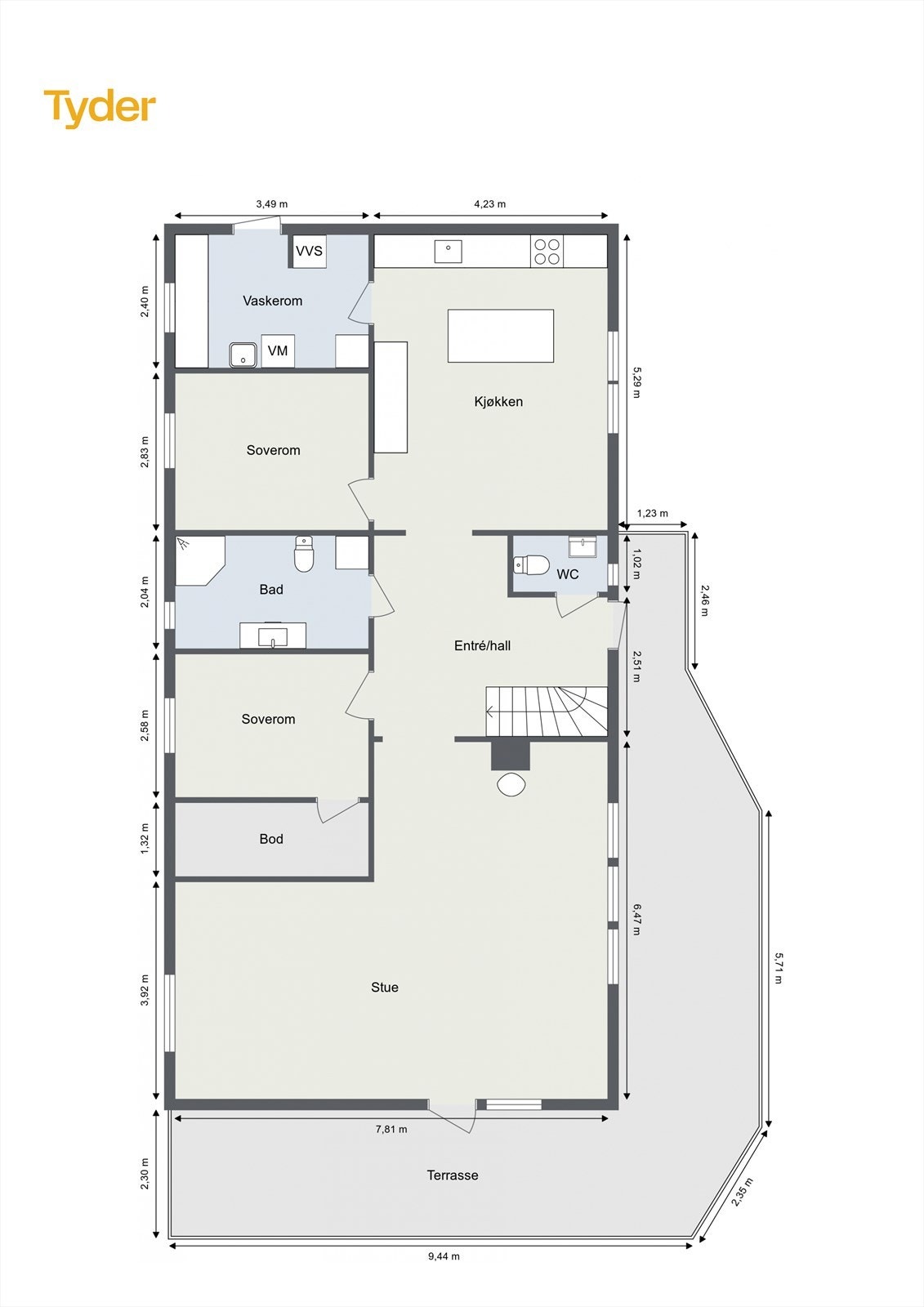 Plantegning 1.etasje Galleribilde