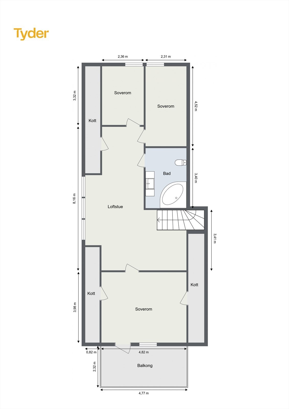 Plantegning 2.etasje Galleribilde