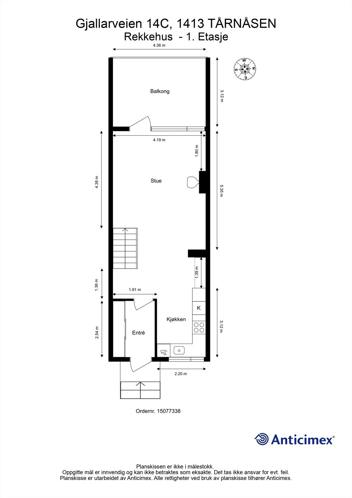 Plantegning 1. Etasje Galleribilde