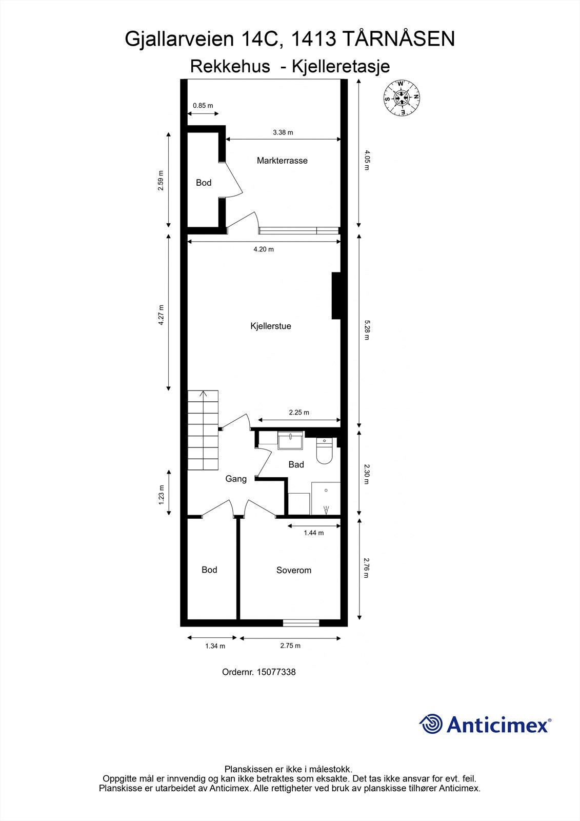 Plantegning Kjelleretasje Galleribilde
