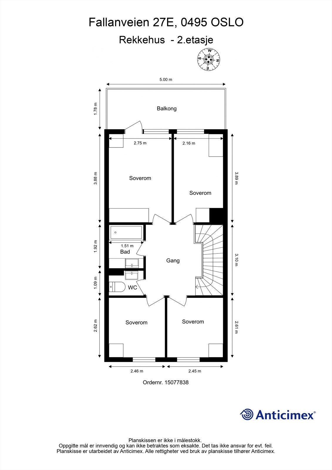 Planskisse - 2. etasje Galleribilde