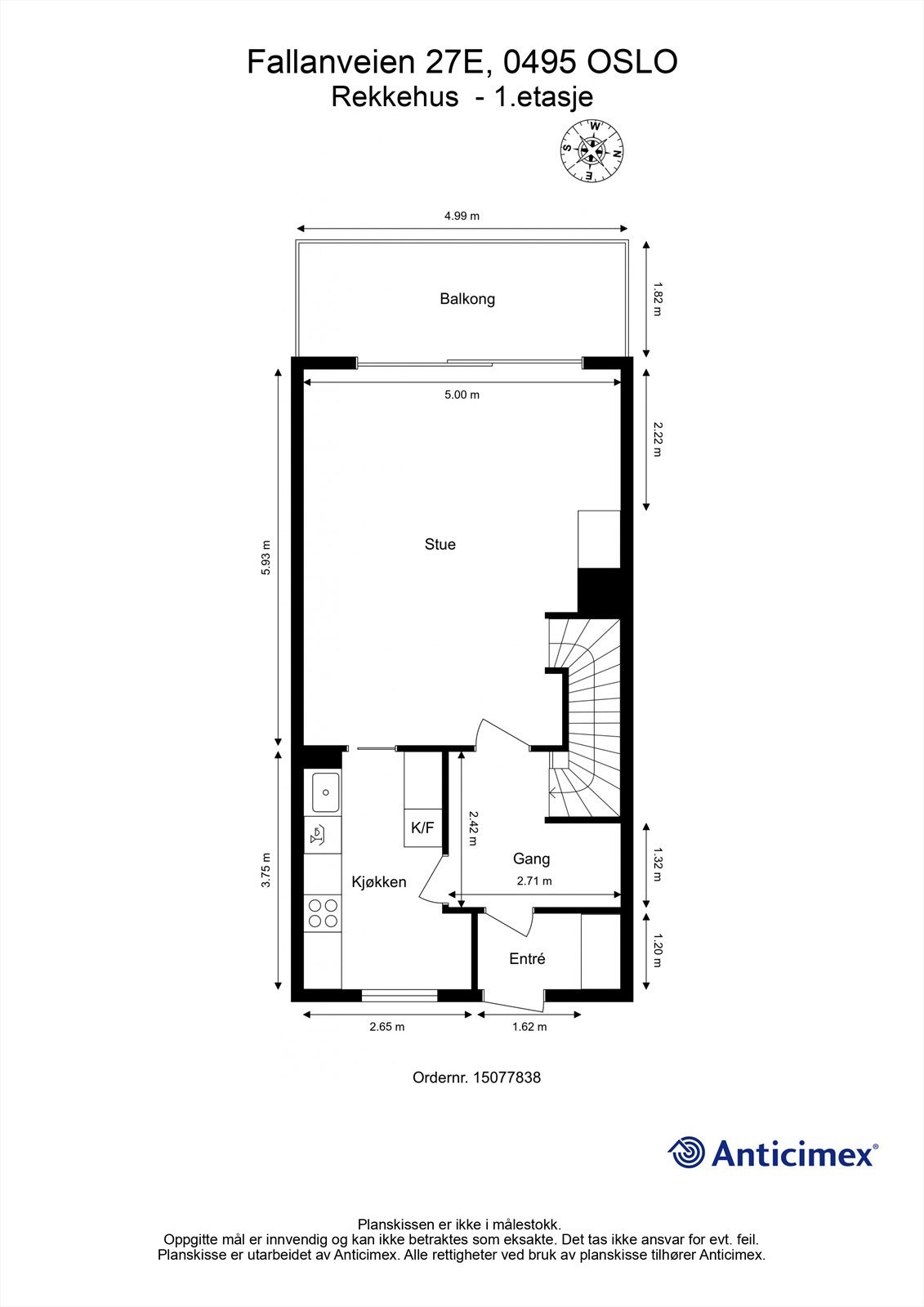 Planskisse - 1. etasje Galleribilde
