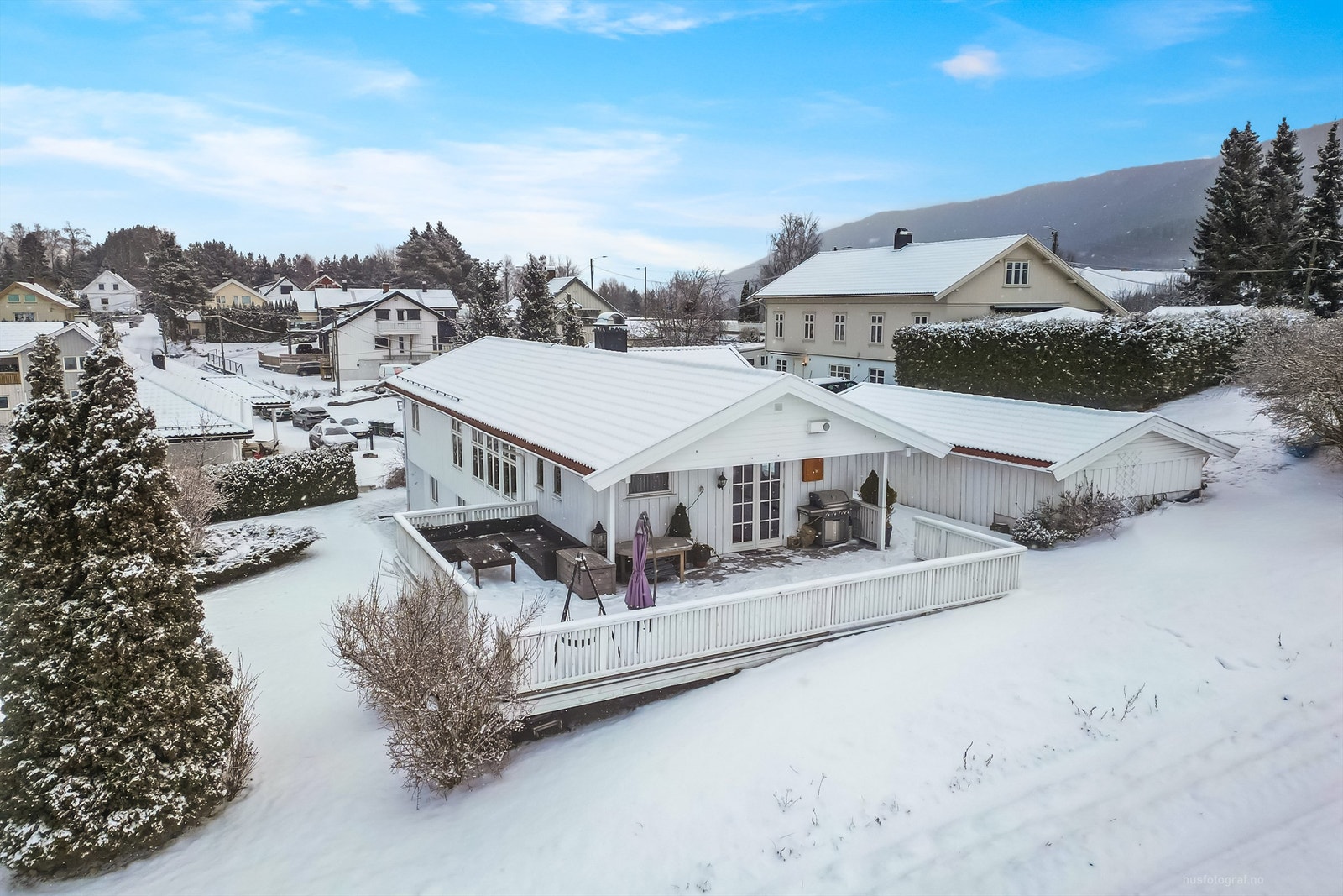 Terrasse - Vinterbilde Galleribilde