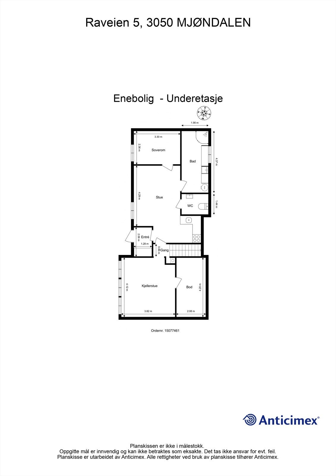 Plantegning - Underetasje Galleribilde