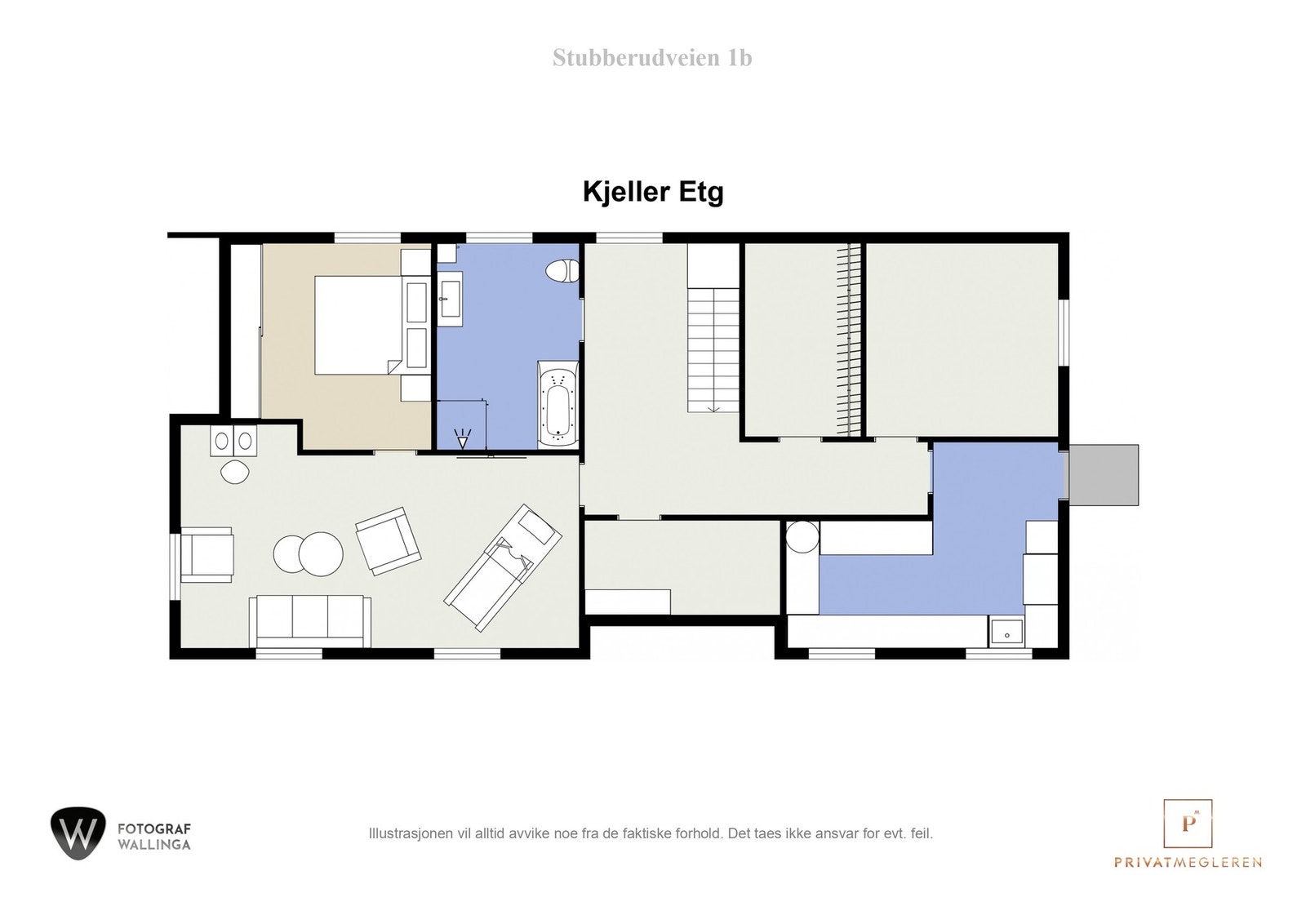 Plantegning kjeller. Galleribilde