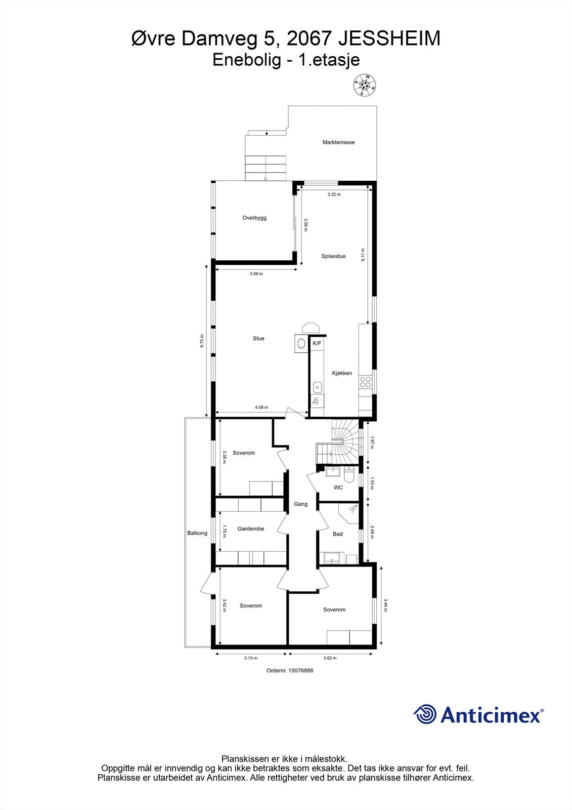 Plantegning 1.etasje Galleribilde
