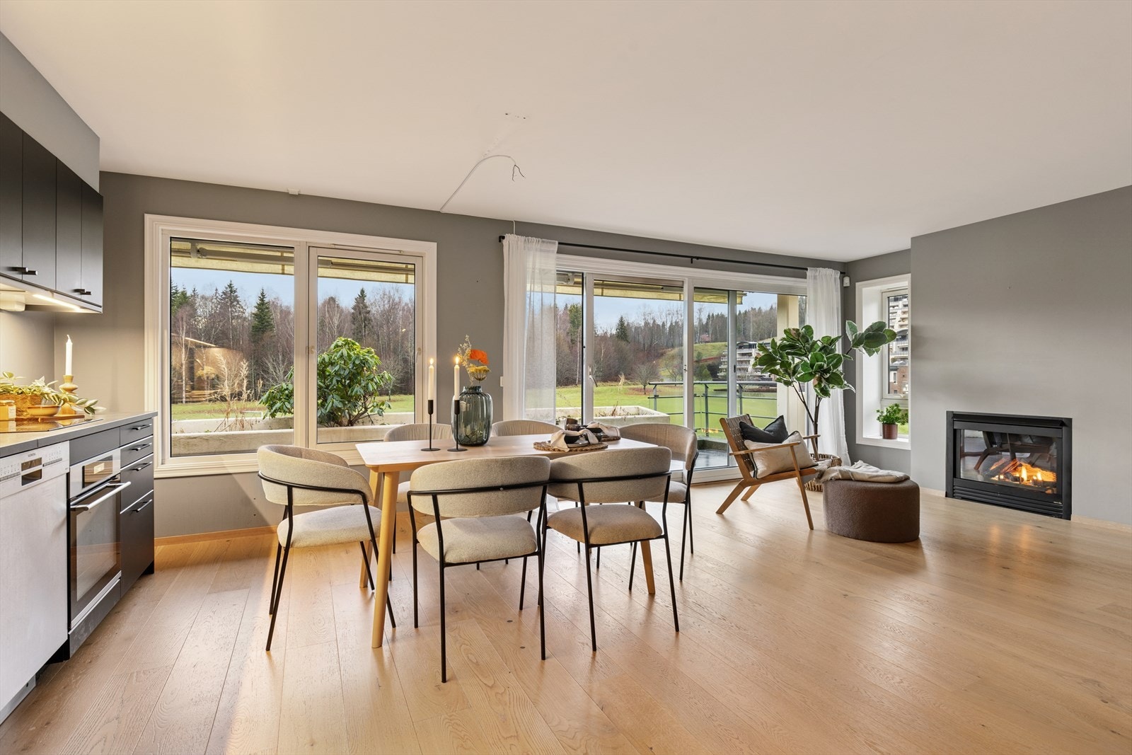 Peis gir varme og stemning på kalde dager. Galleribilde