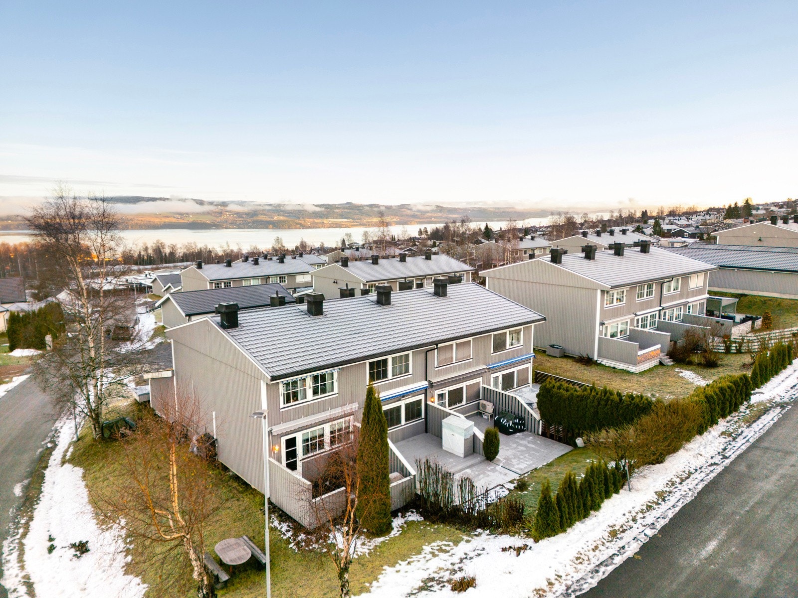 Her kan barna trygt gå eller sykle til skole og lekekamerater. Galleribilde