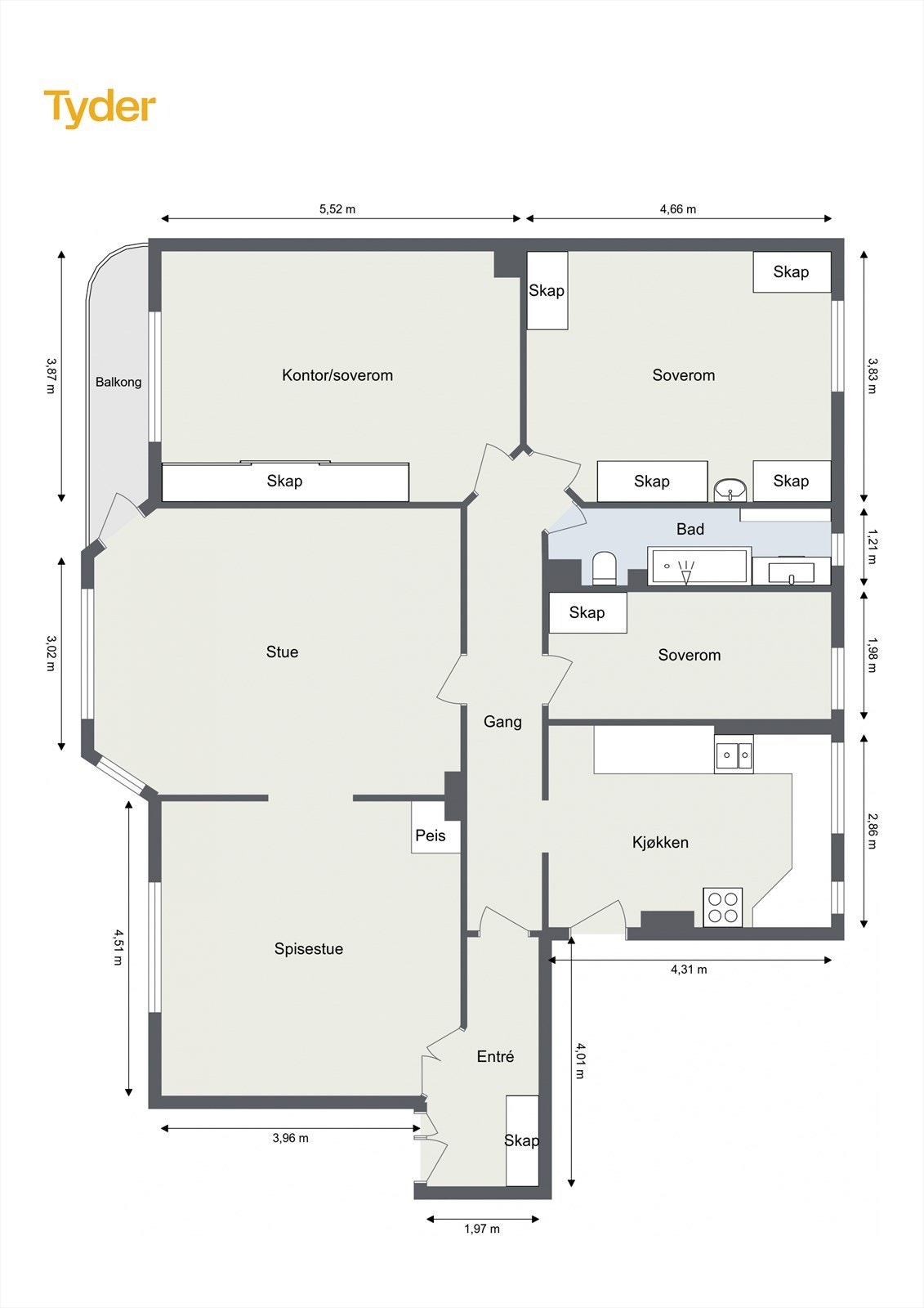 Plantegning Galleribilde