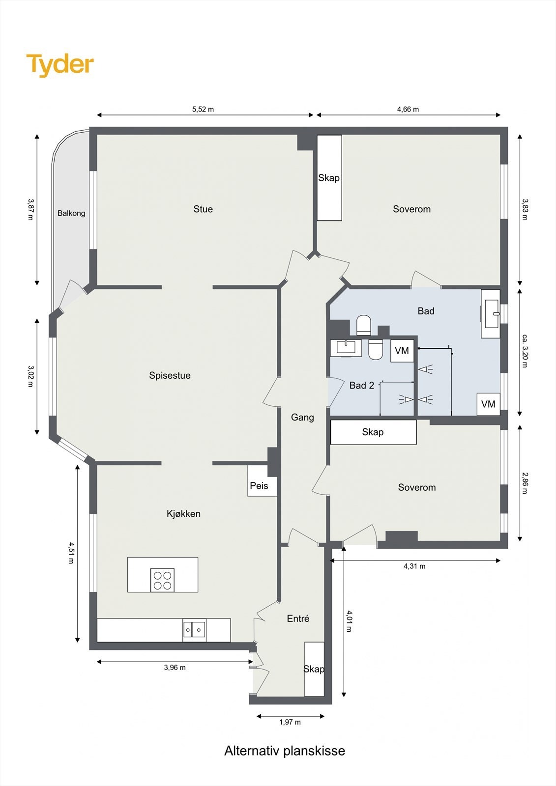 Alternativ planskisse 2 Galleribilde