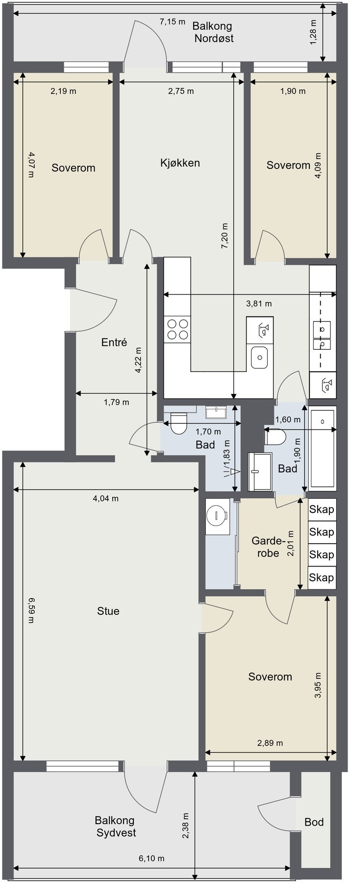 Plantegning Galleribilde