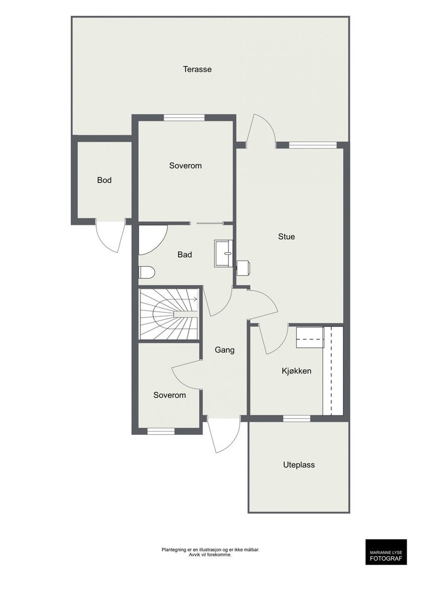 Plantegning 1.etasje Galleribilde