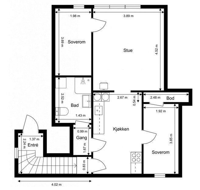 Plantegning Galleribilde