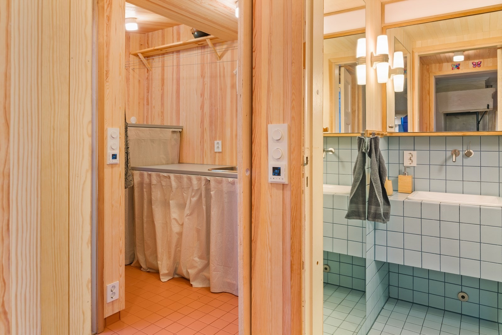 Like ved badet ligger vaskerommet, som ble renovert i 2023 av fagfolk Galleribilde