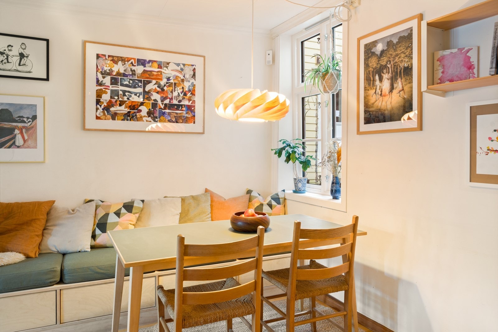 Et fint samlingspunkt i boligen Galleribilde