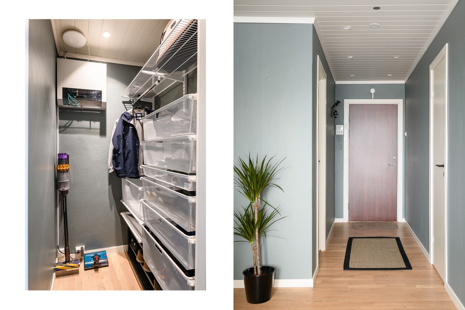 Innbydende entré med praktisk kott. Galleribilde