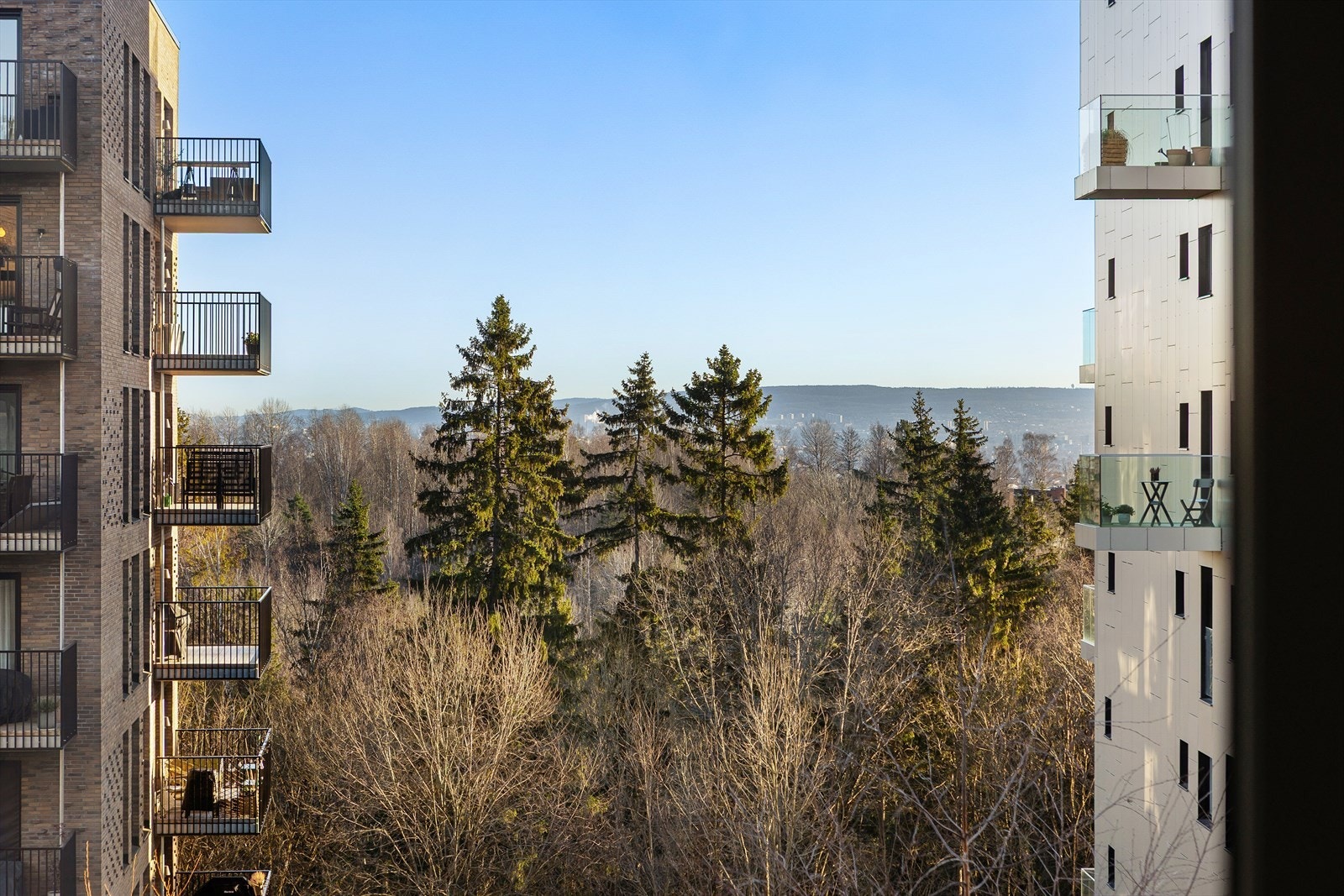 Utsikt fra soverommet. Galleribilde