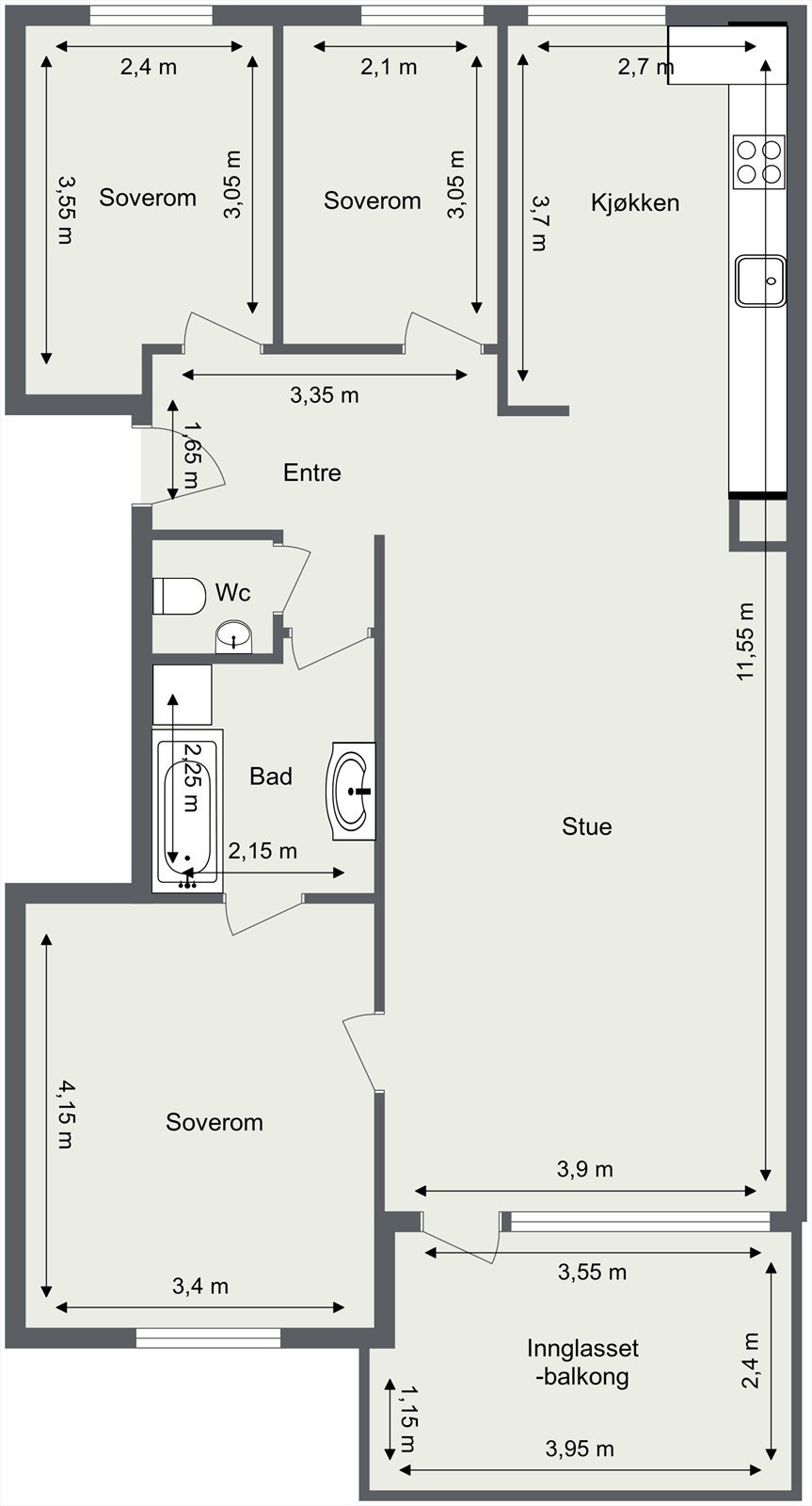Plantegning Galleribilde