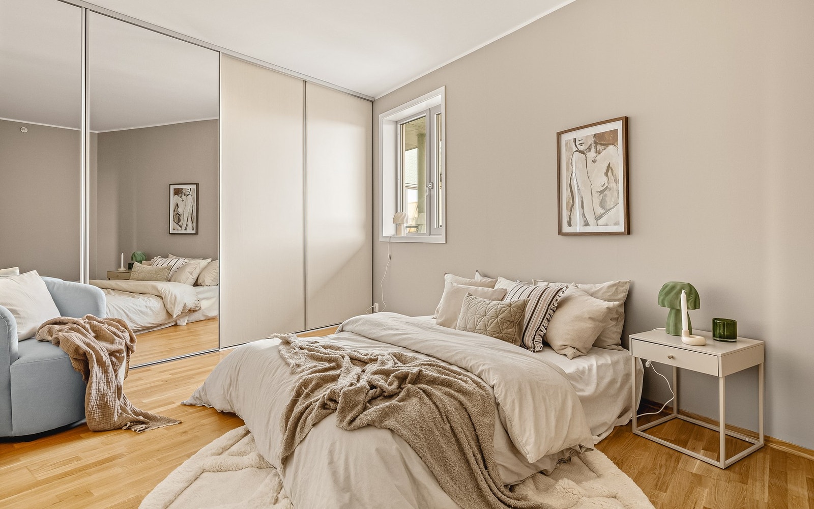 Soverommet måler hele 16,7 kvadratmeter Galleribilde