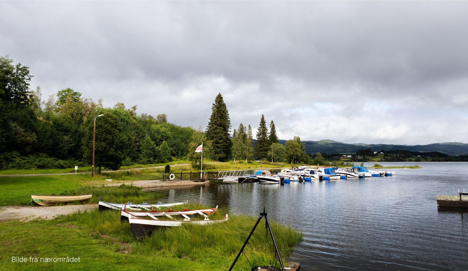 Småbåthavn like i nærheten av eiendommen. Galleribilde