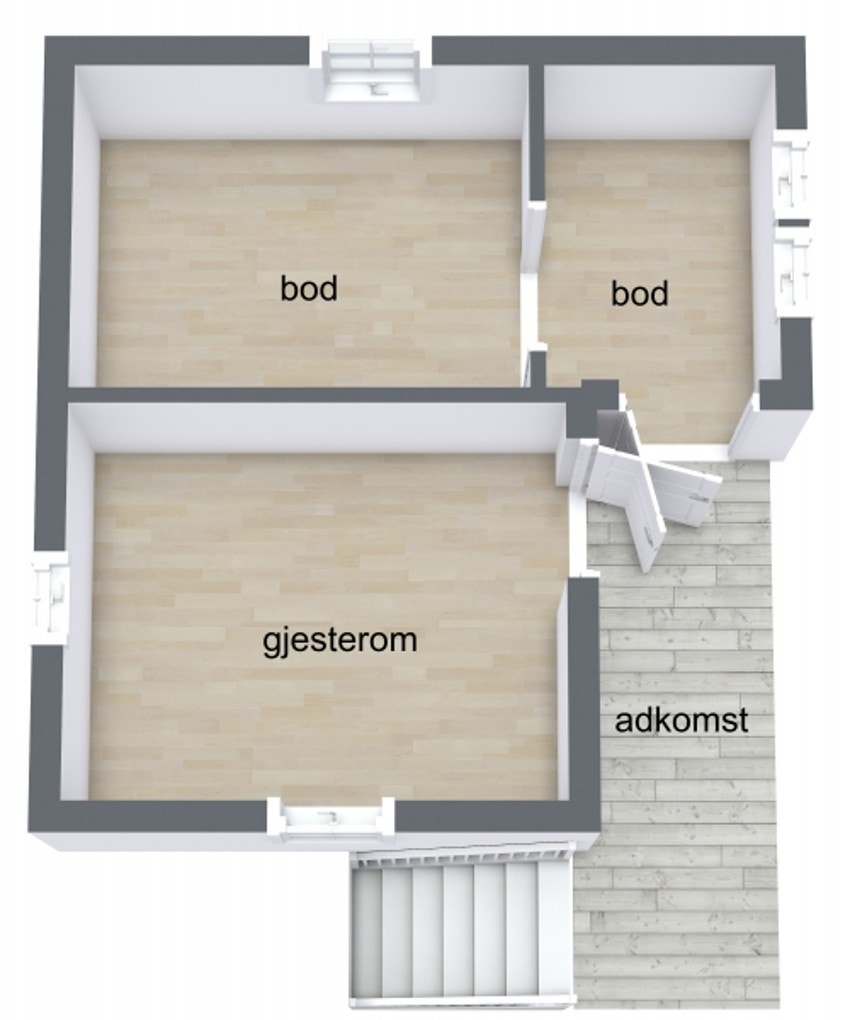 Plantegning anneks Galleribilde