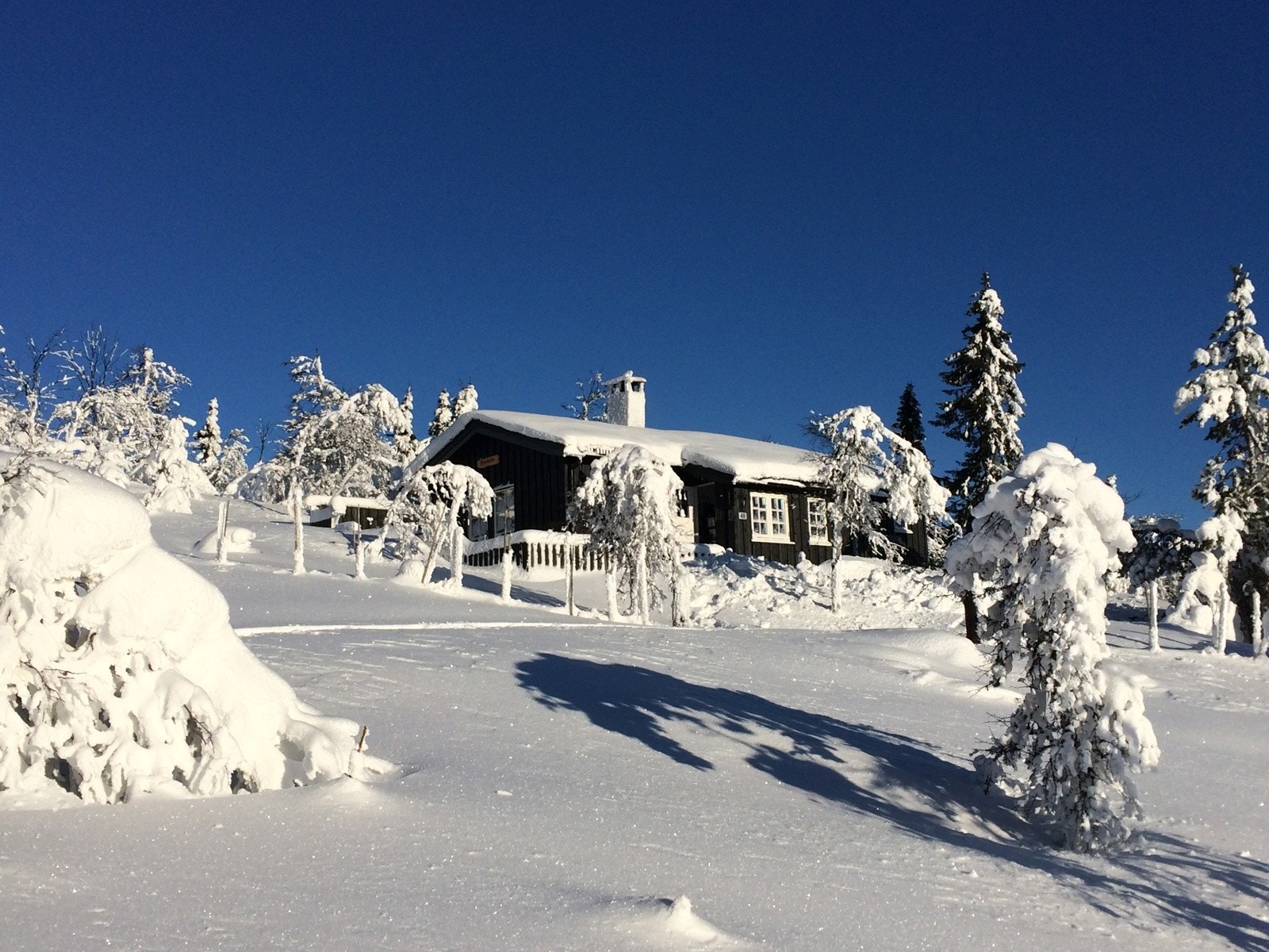 Området byr på vakkert vinterlandskap Galleribilde