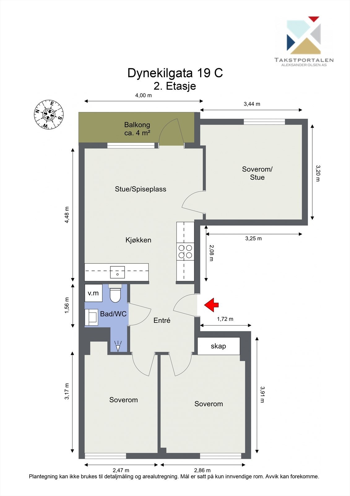 Plantegning - Vegg mellom stue og kjøkken kan enkelt tas ned dersom en åpen løsning er ønskelig. Galleribilde