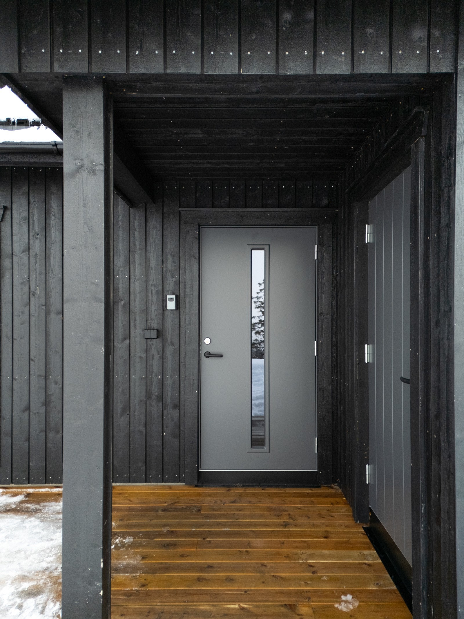 Overbygget inngangsparti Galleribilde