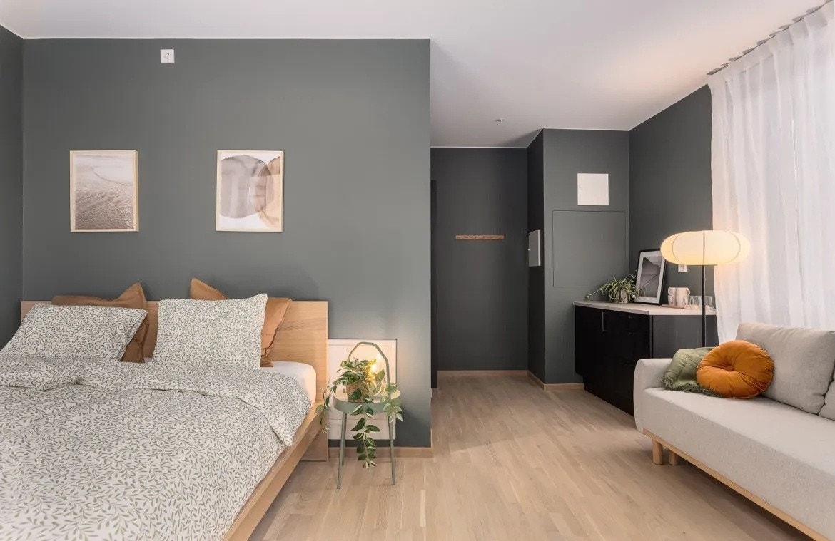 Sameiet har to gjesteleiligheter som kan bookes av beboere for gjester som trenger overnatting (400 kr per døgn) Galleribilde