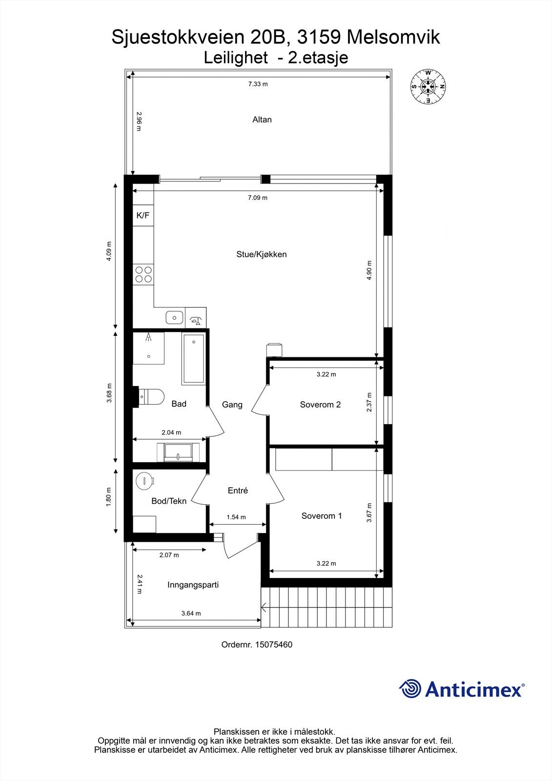 Plantegning Galleribilde