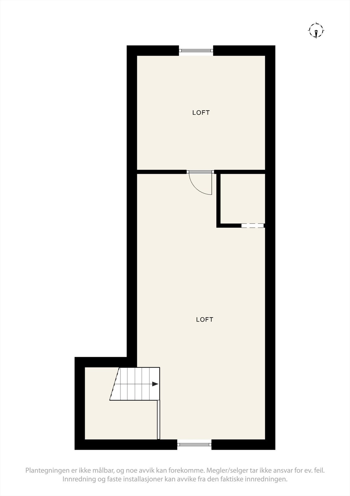 Plantegning loft Galleribilde
