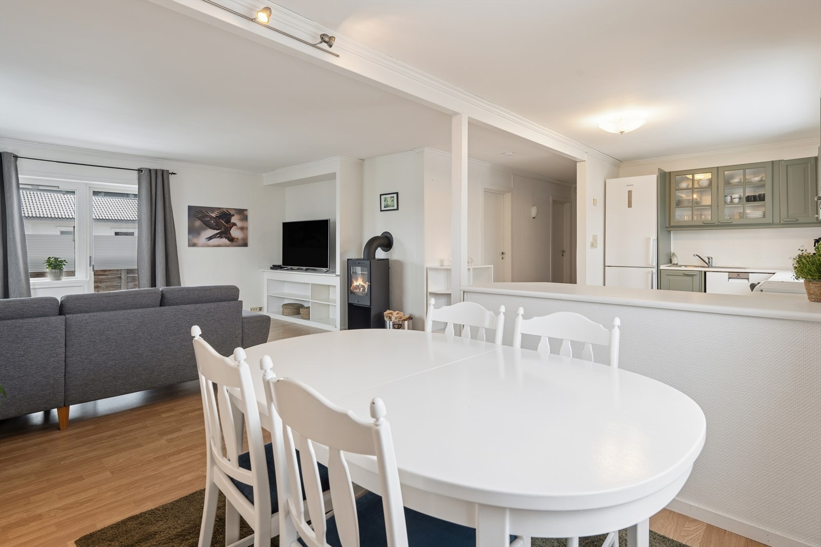 Videre kommer vi inn til stuen Galleribilde