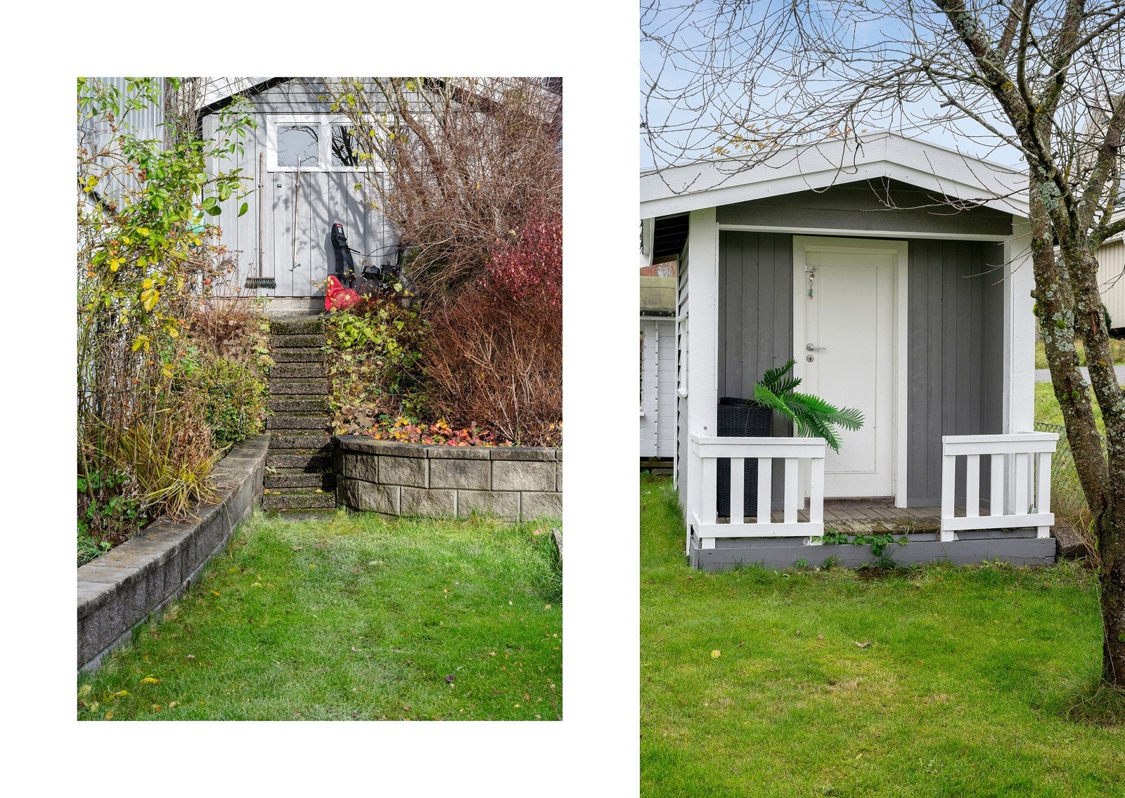 I hagen er det også satt opp en dukkestue til glede for de minste i familien. Galleribilde