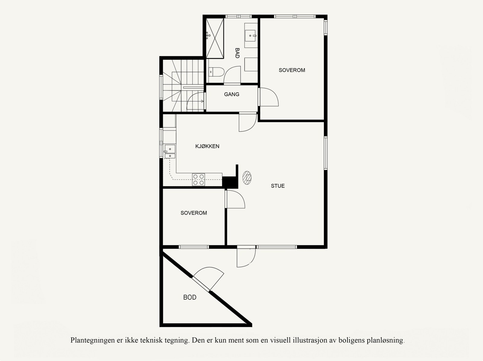 Plantegning 2. etasje. Galleribilde