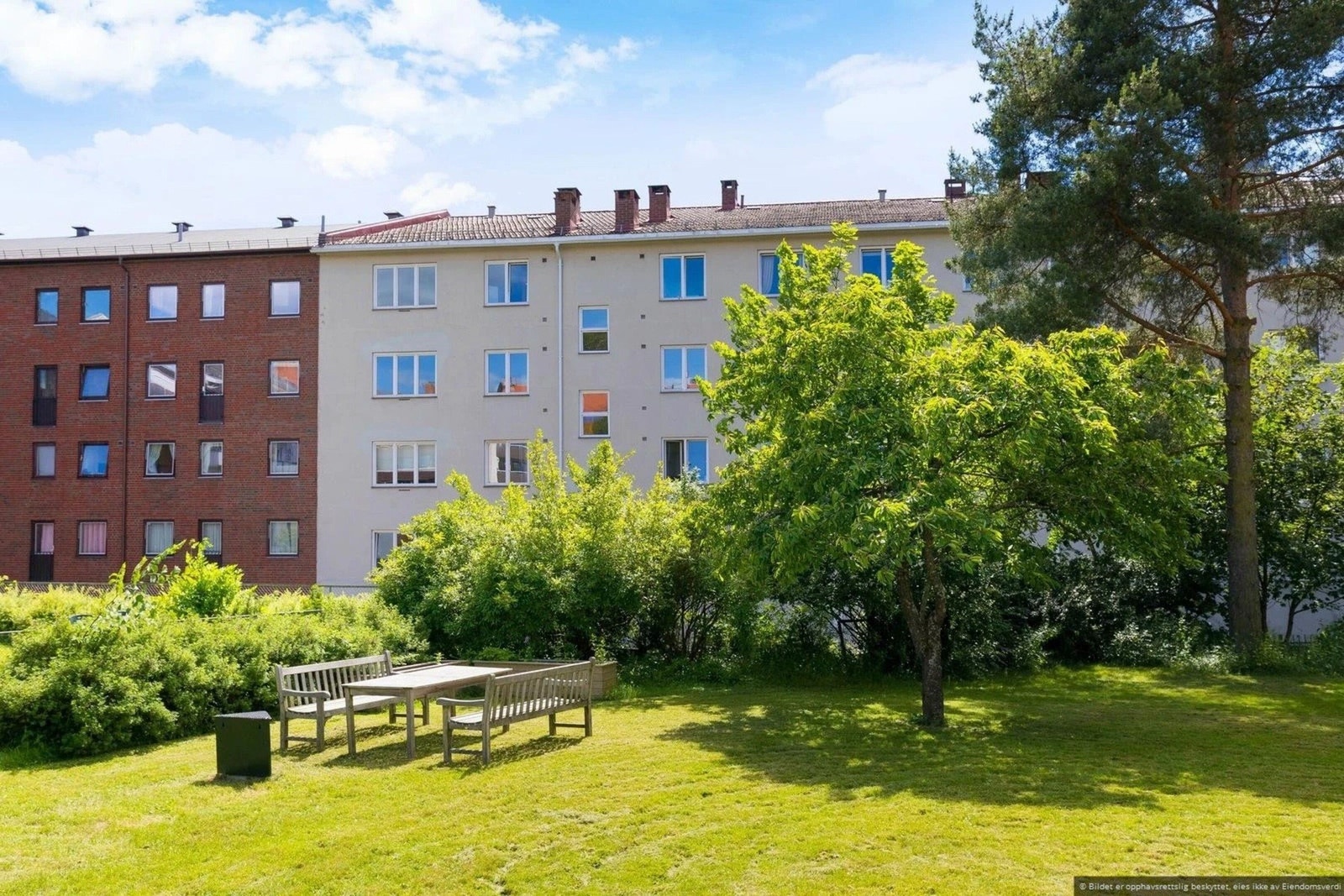 Det er også store grøntarealer. Galleribilde