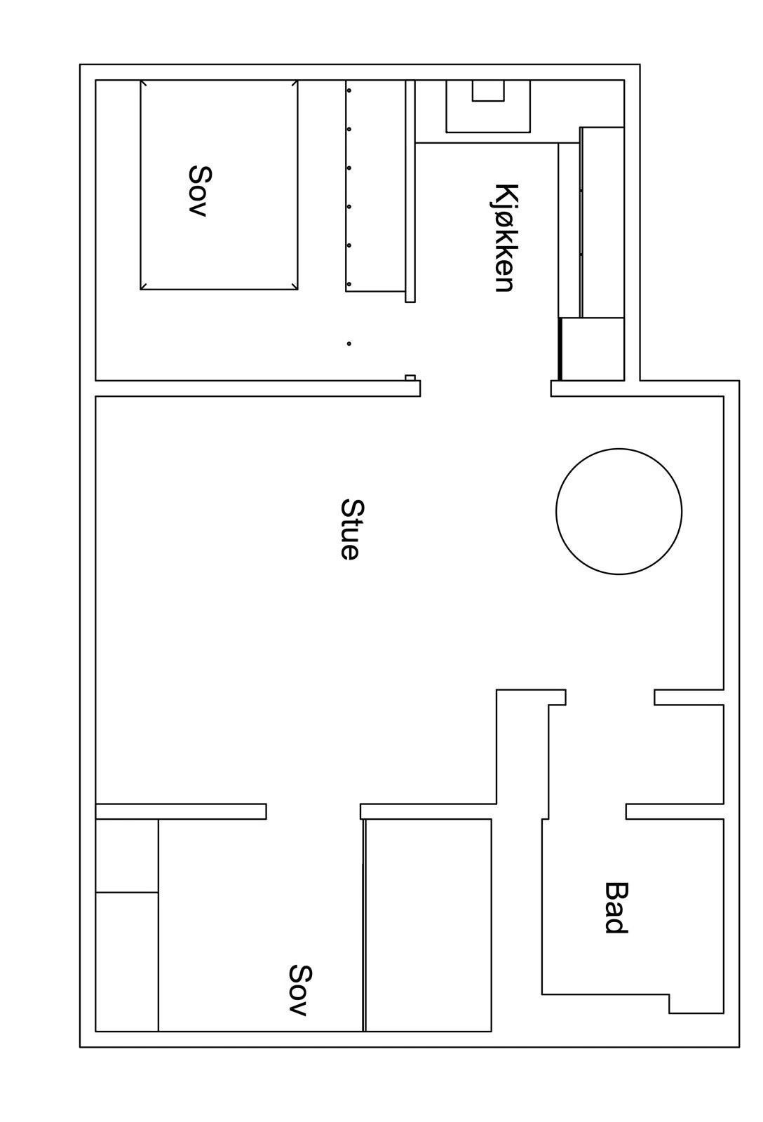 Alternativ plantegning. Galleribilde