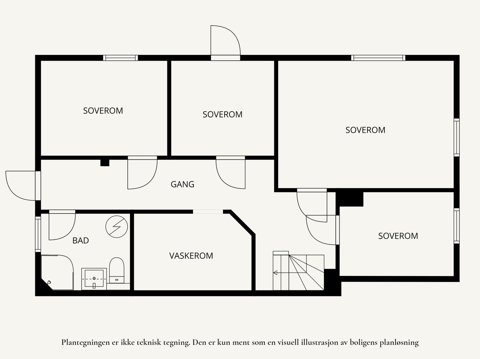 Plantegning 1.etasje. Galleribilde