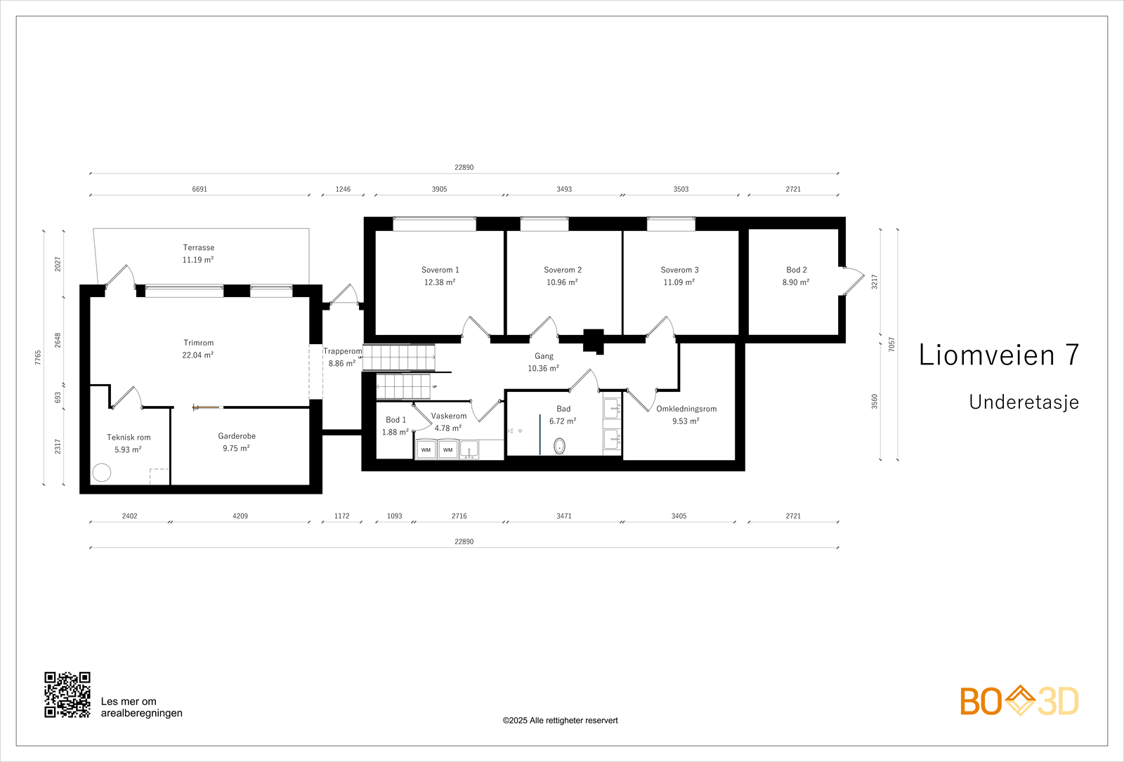 Plantegning underetasje Galleribilde
