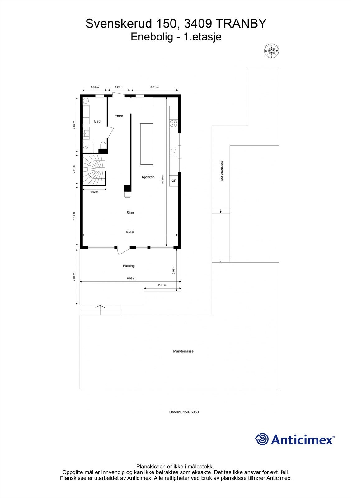 Plantegning - 1. etasje Galleribilde