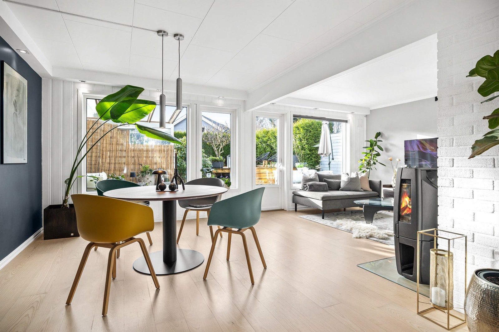 Downlights i takkasse og gulvvarme i stue Galleribilde