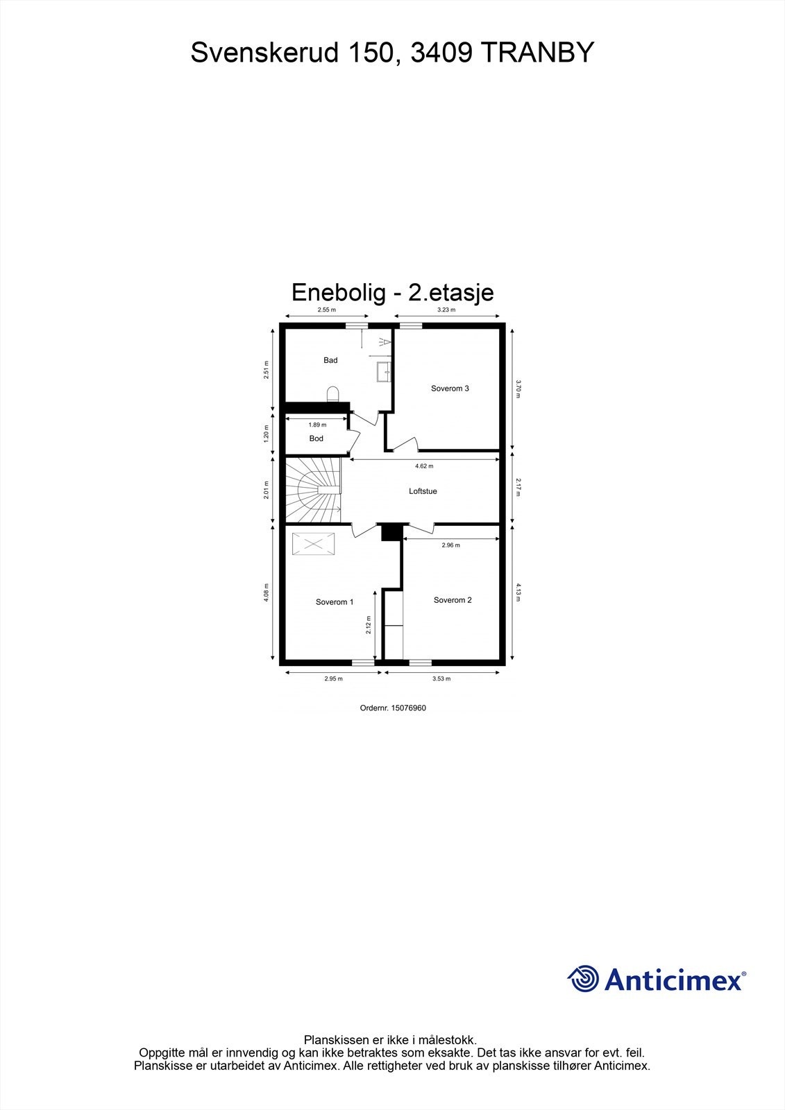 Plantegning - 2. etasje Galleribilde
